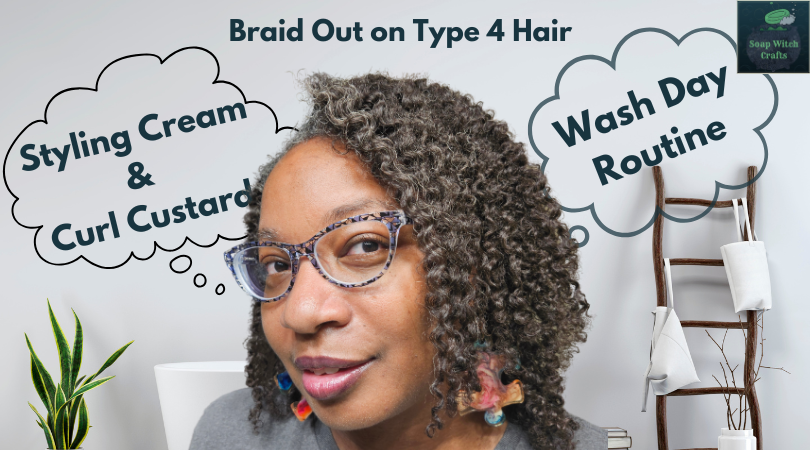 Wash Day Shenanigans - Braid Out Results: Shiny, Defined Type 4 Hair!