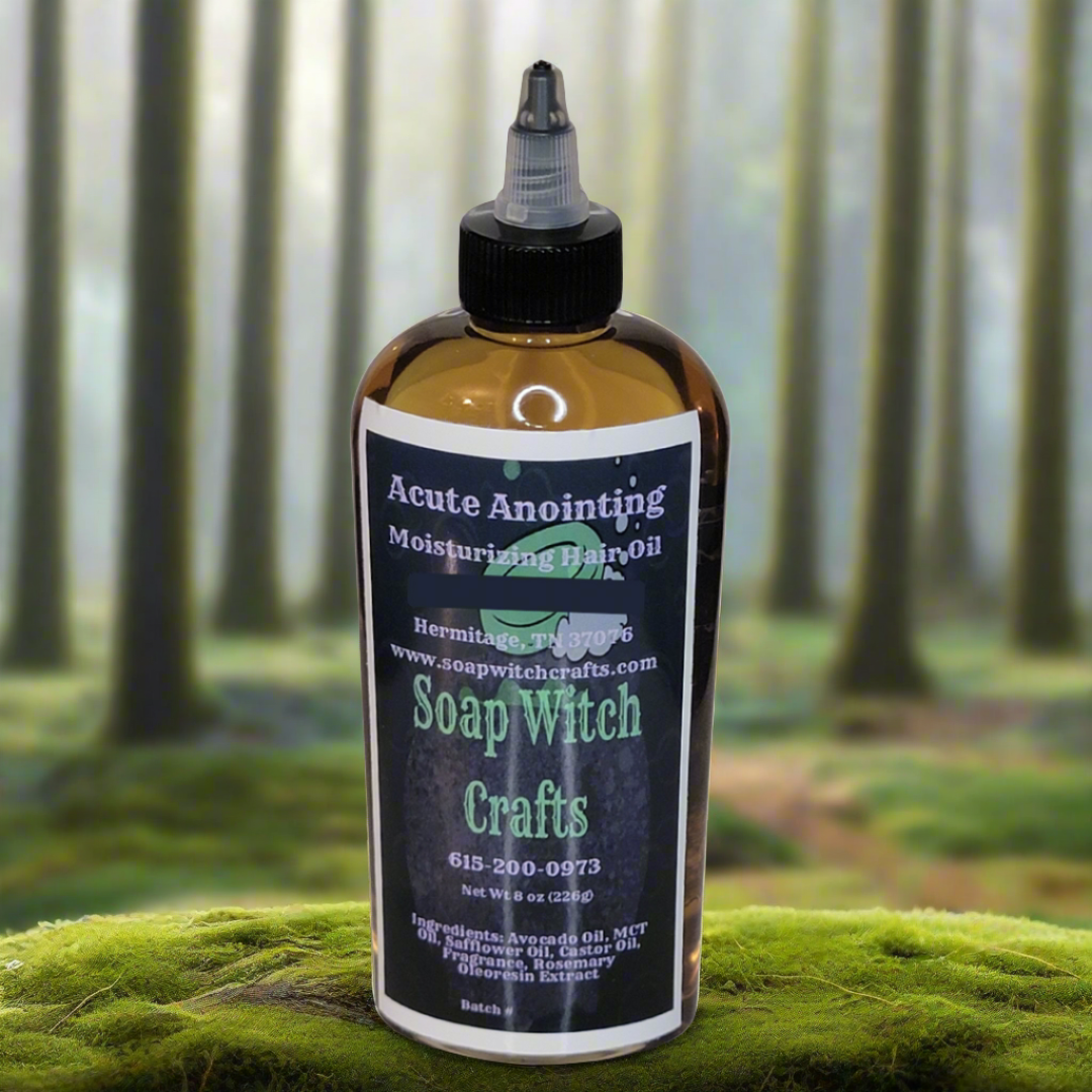 Acute Anointing Moisturizing Hair Oil - Spearmint Eucalyptus