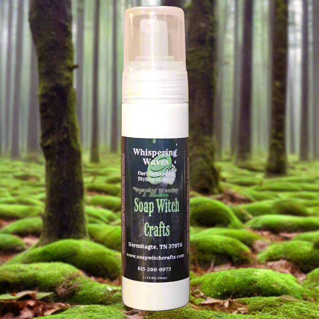 Whispering Waves Curl Enhancing Styling Mousse - Lavender Peppermint